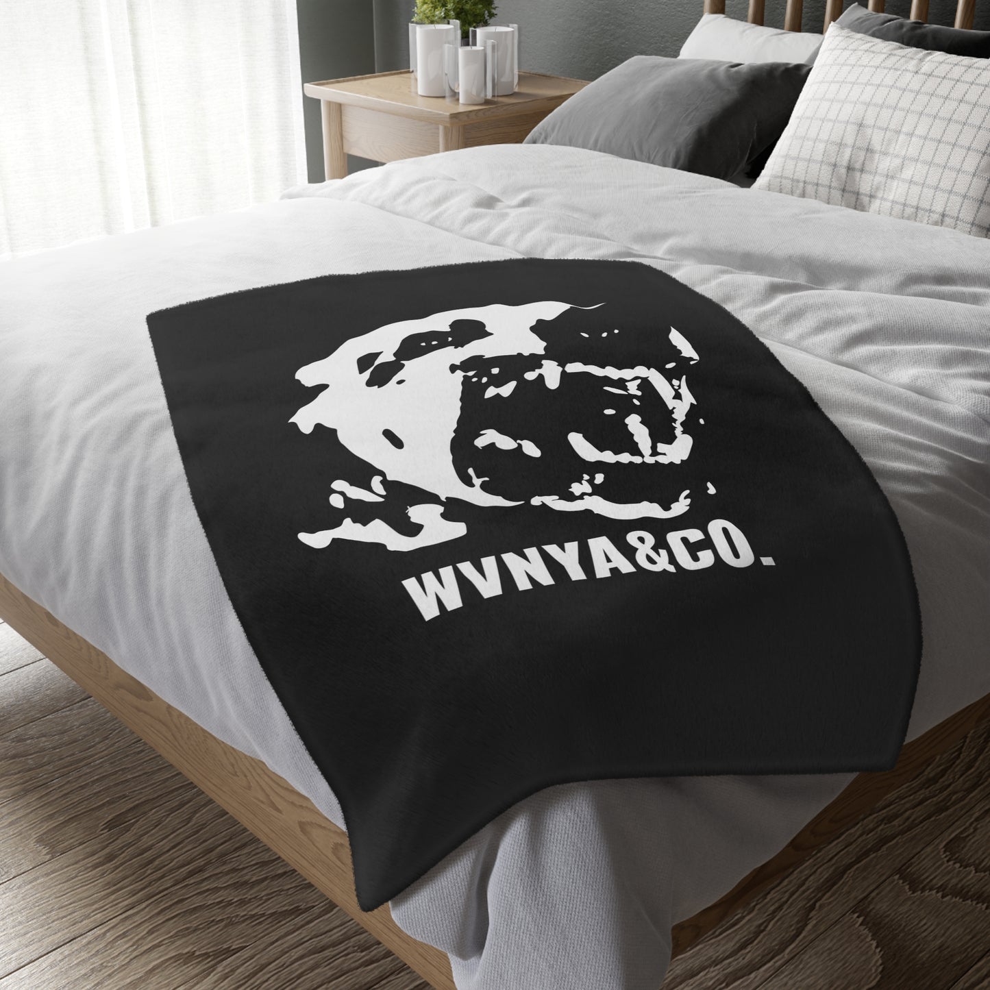 BIG DAWG WVNYA&CO. BWR OF DAWG VELVETEEN BLANKET