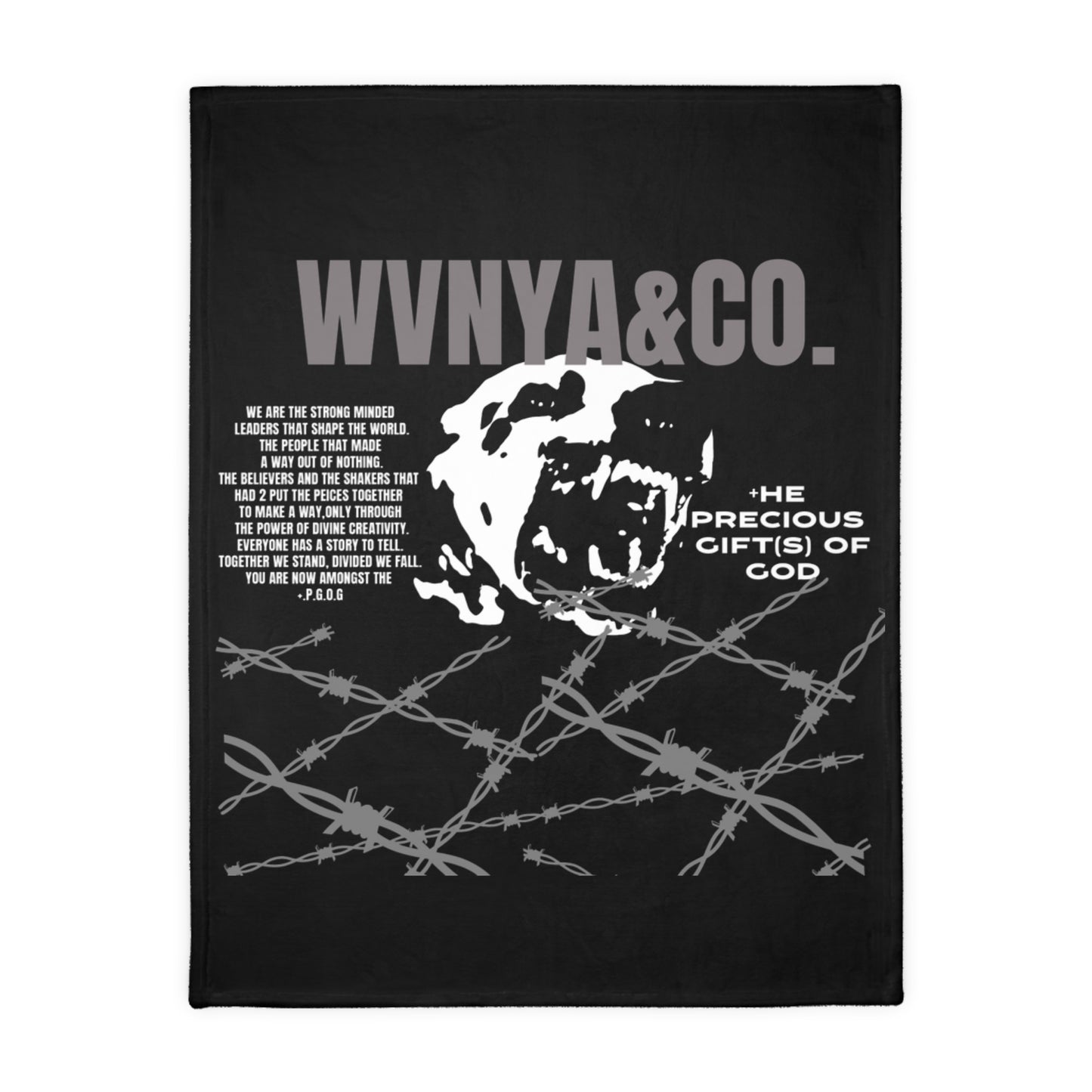 OVR THE WIRE MICROFIBER VELVETEEN BLANKET