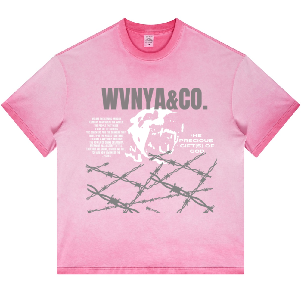 OVR THE WIRE BWR OF DAWG WASHED GRADIENT T-SHIRT