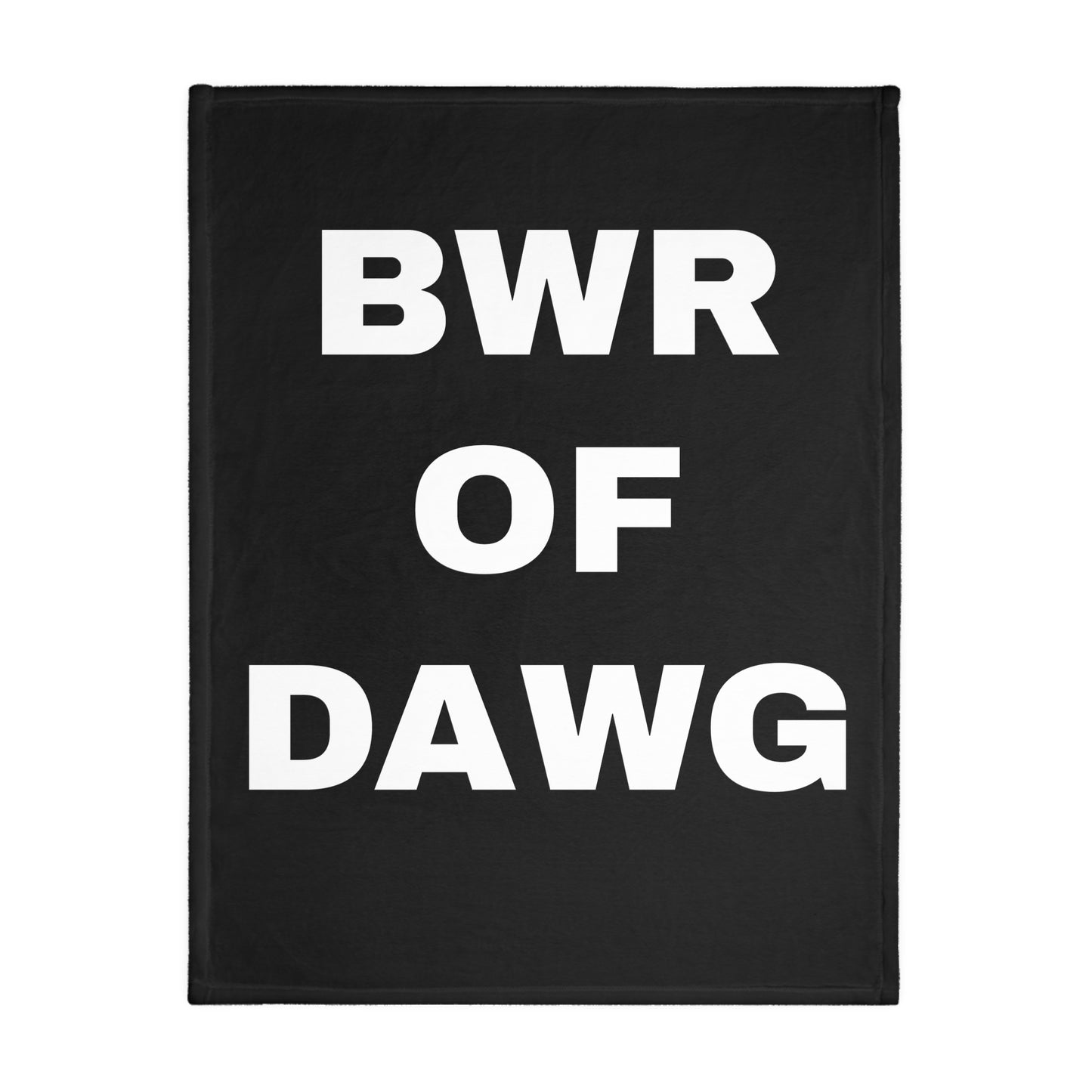 BIG DAWG WVNYA&CO. BWR OF DAWG VELVETEEN BLANKET