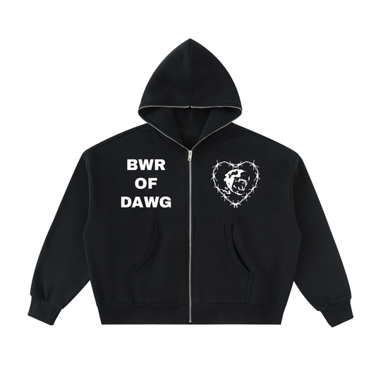 FLEECD FULL-ZIP BOXY HOODIE