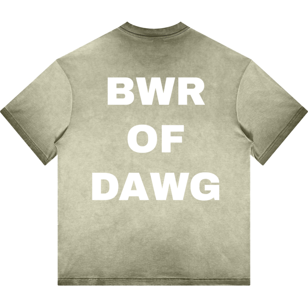 OVR THE WIRE BWR OF DAWG WASHED GRADIENT T-SHIRT