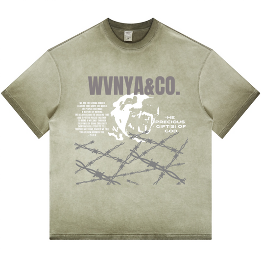 OVR THE WIRE BWR OF DAWG WASHED GRADIENT T-SHIRT