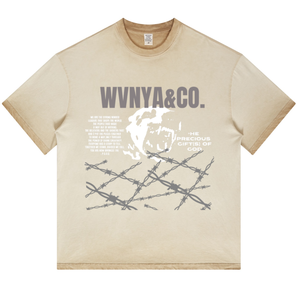 OVR THE WIRE BWR OF DAWG WASHED GRADIENT T-SHIRT