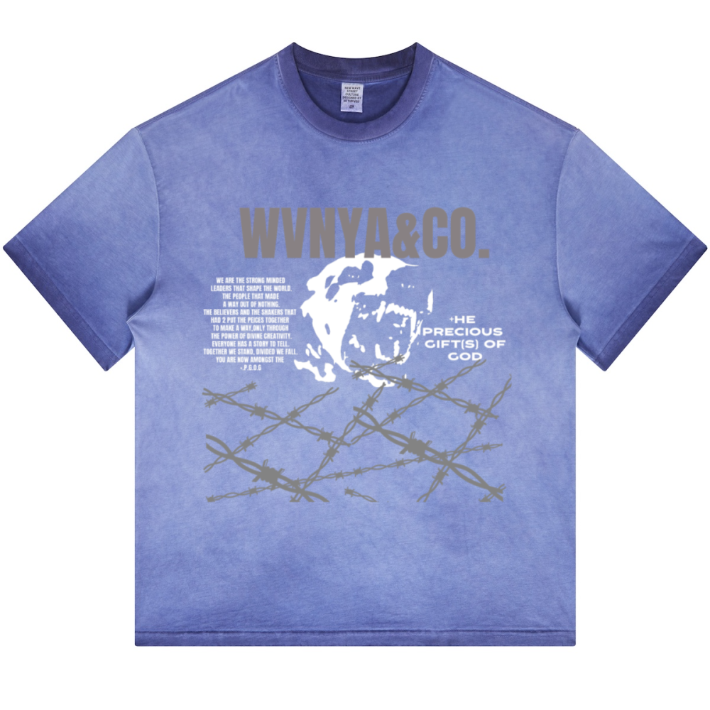 OVR THE WIRE BWR OF DAWG WASHED GRADIENT T-SHIRT