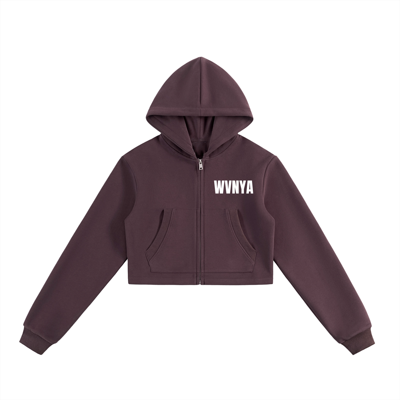 ESSENTIAL CROPPD ZIP-UP HOODIE