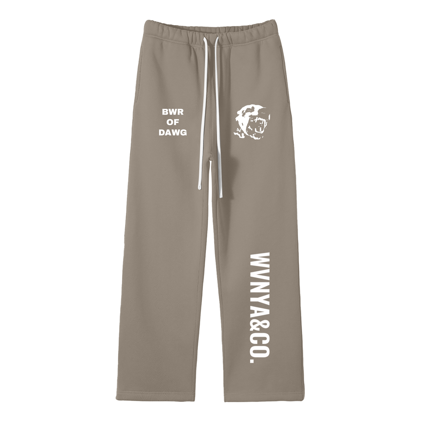 UNISEX SOLID COLOR FLEECE STRAIGHT LEG PANTS