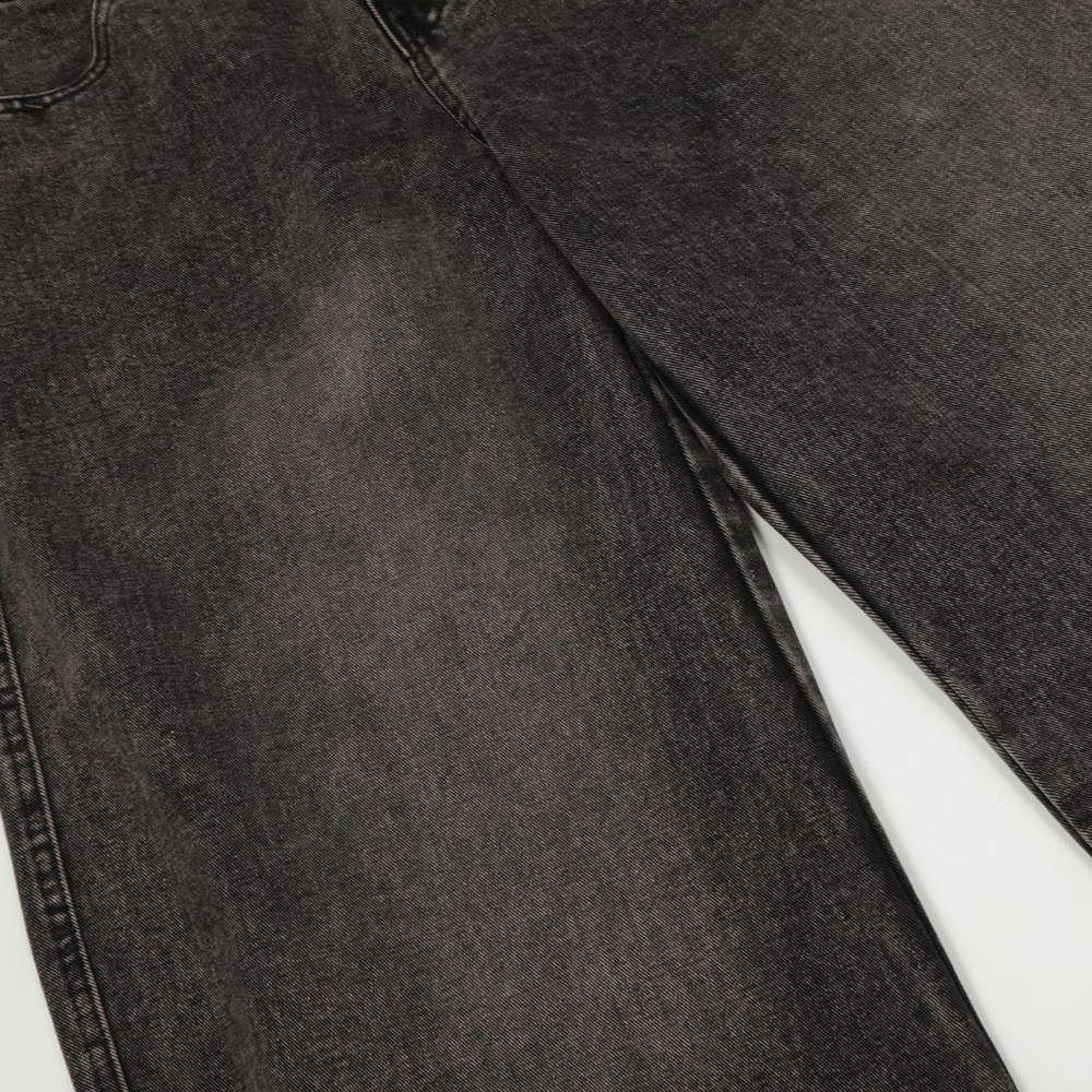 WVNYA&CO. UNISEX DOUBLE DOWN STYLE WIDE LEG JEANS