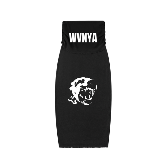 DYED WASHED STRAIGHT HIP-HUGGING SLIM MAXI SKIRT