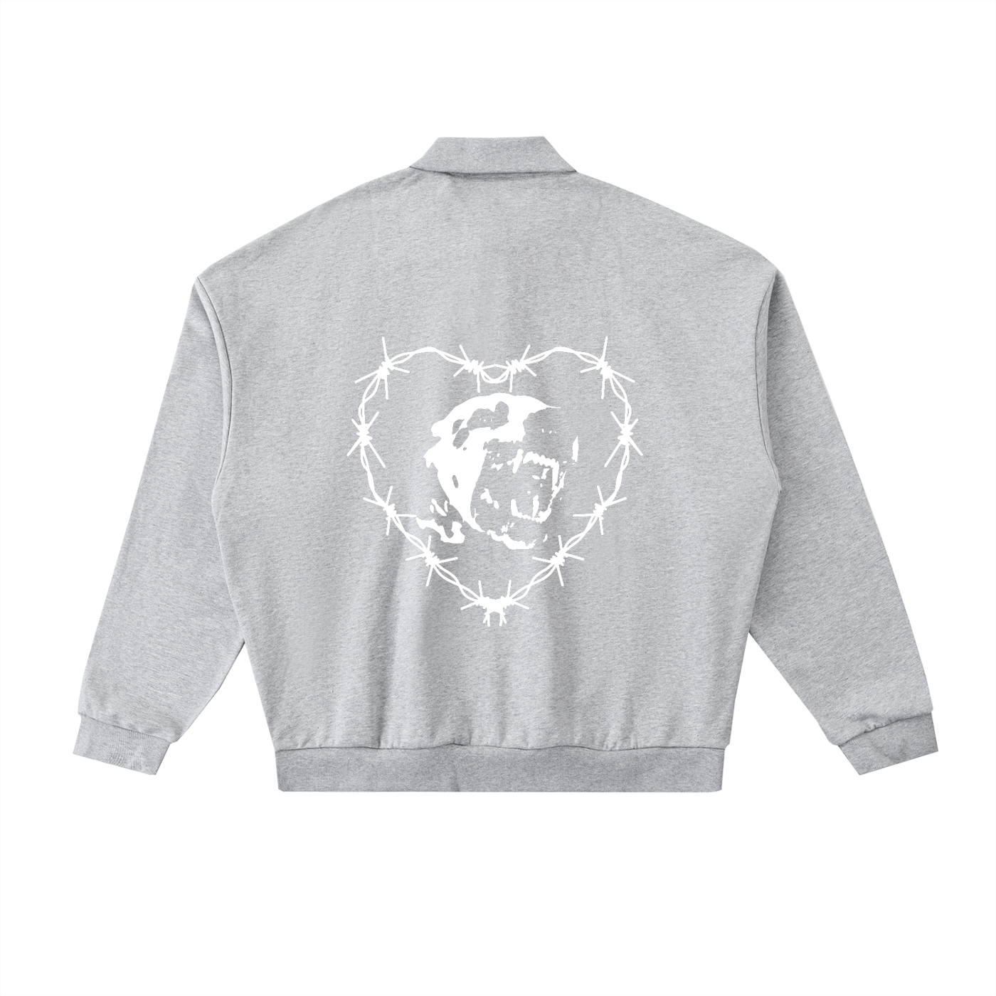 HEAVYWEIGHT FLEECE POLO SWEATSHIRT