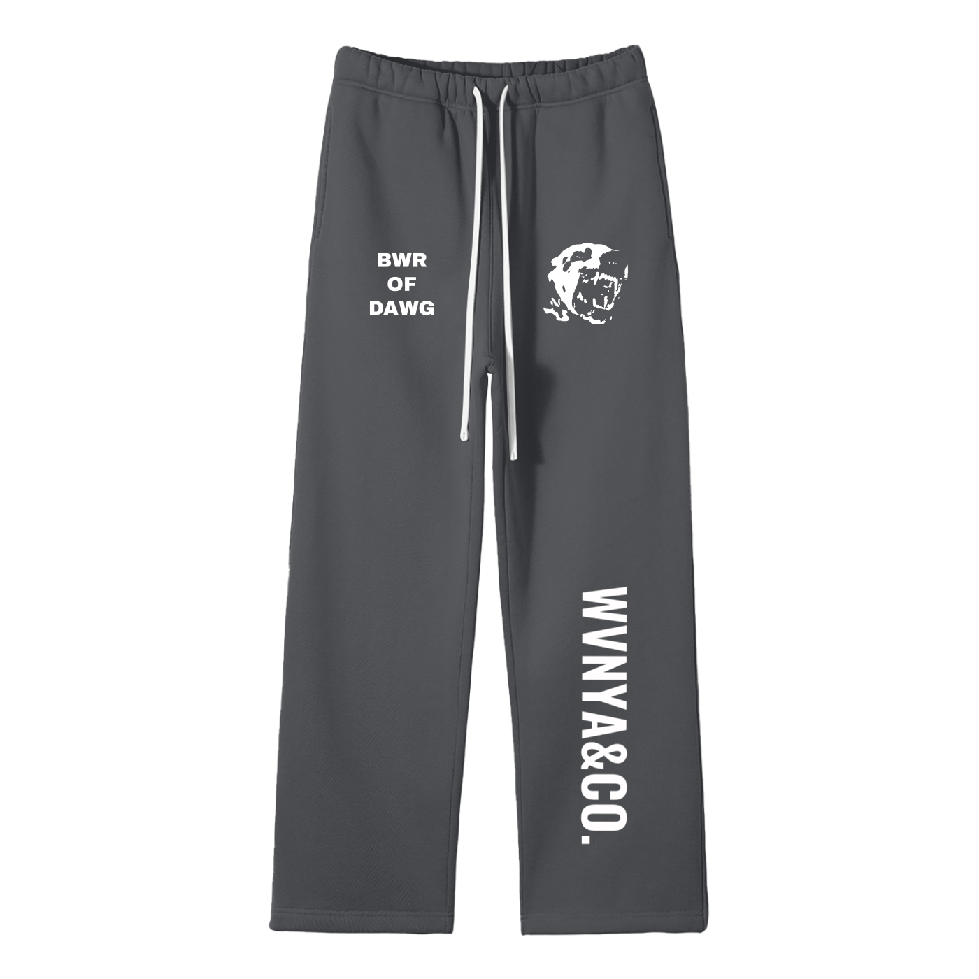 UNISEX SOLID COLOR FLEECE STRAIGHT LEG PANTS