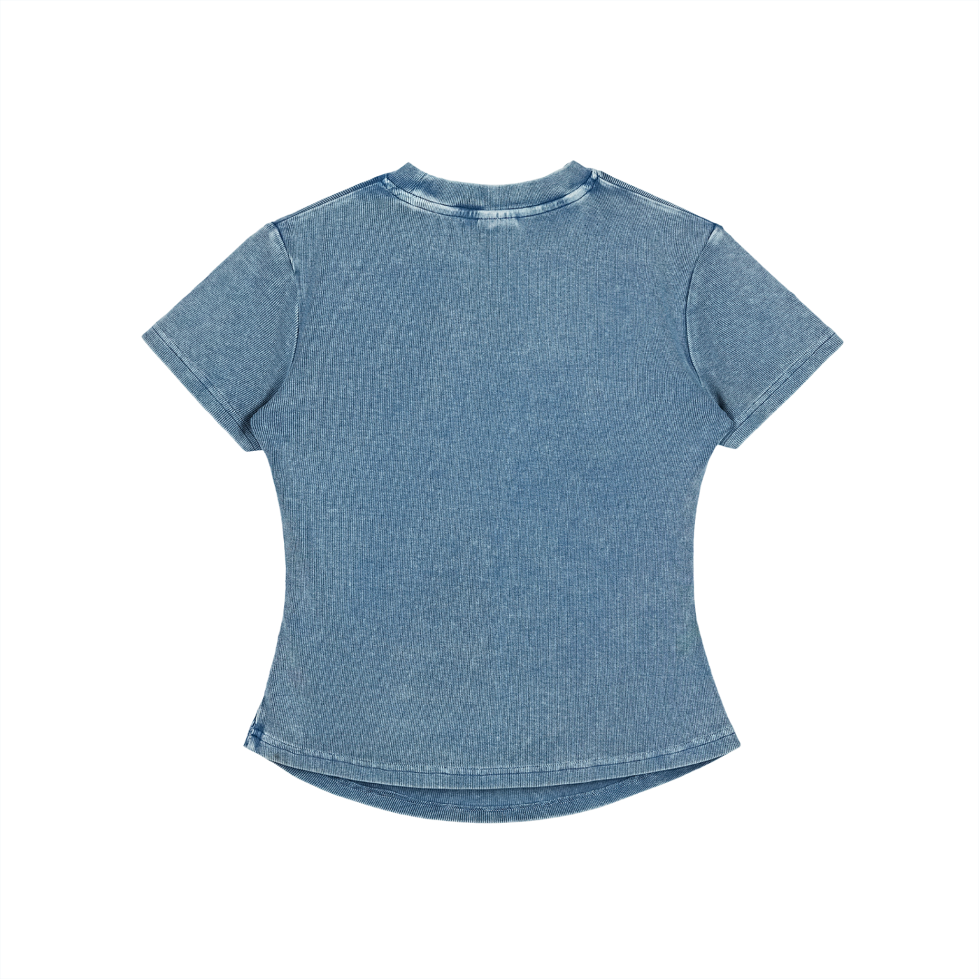 VINTAGE WASHED BODYCON COTTON T-SHIRT