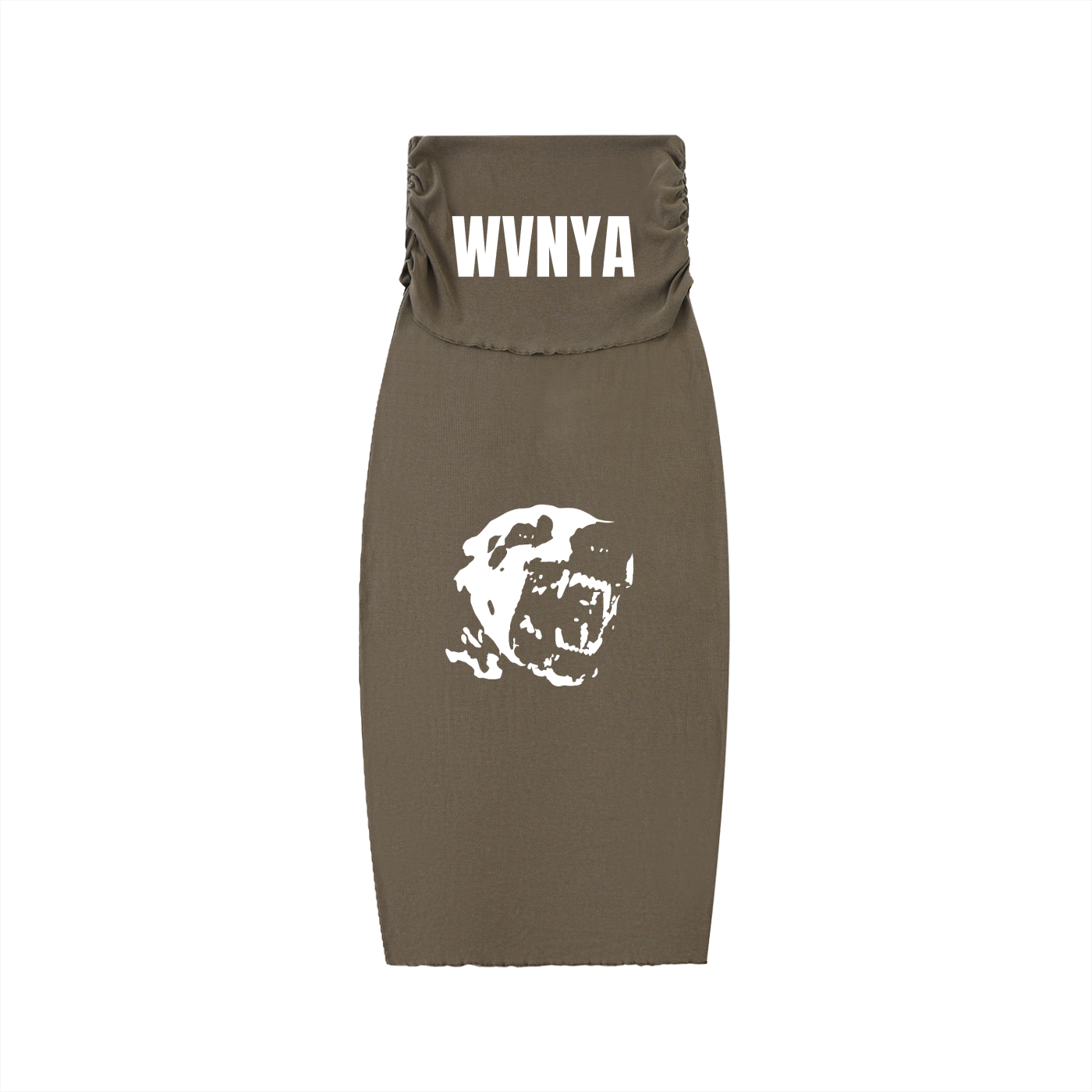 DYED WASHED STRAIGHT HIP-HUGGING SLIM MAXI SKIRT