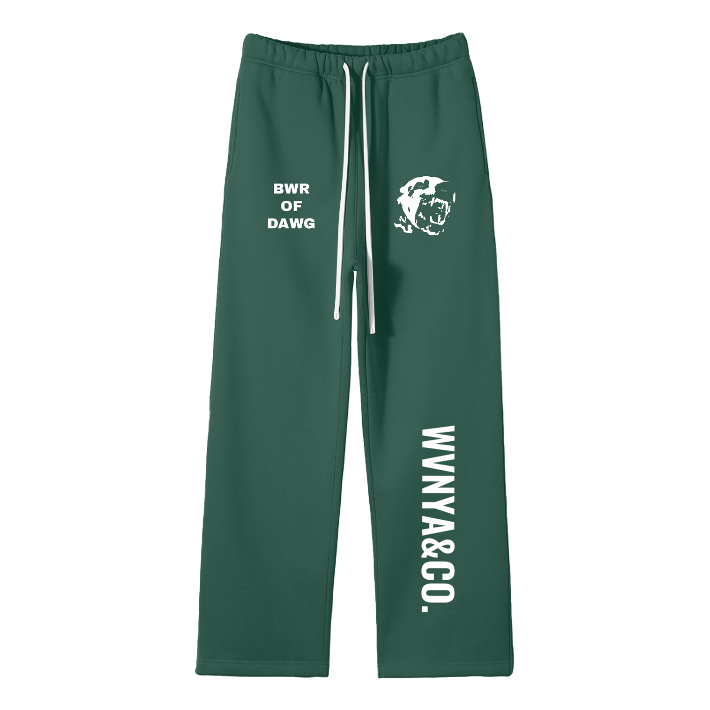 UNISEX SOLID COLOR FLEECE STRAIGHT LEG PANTS