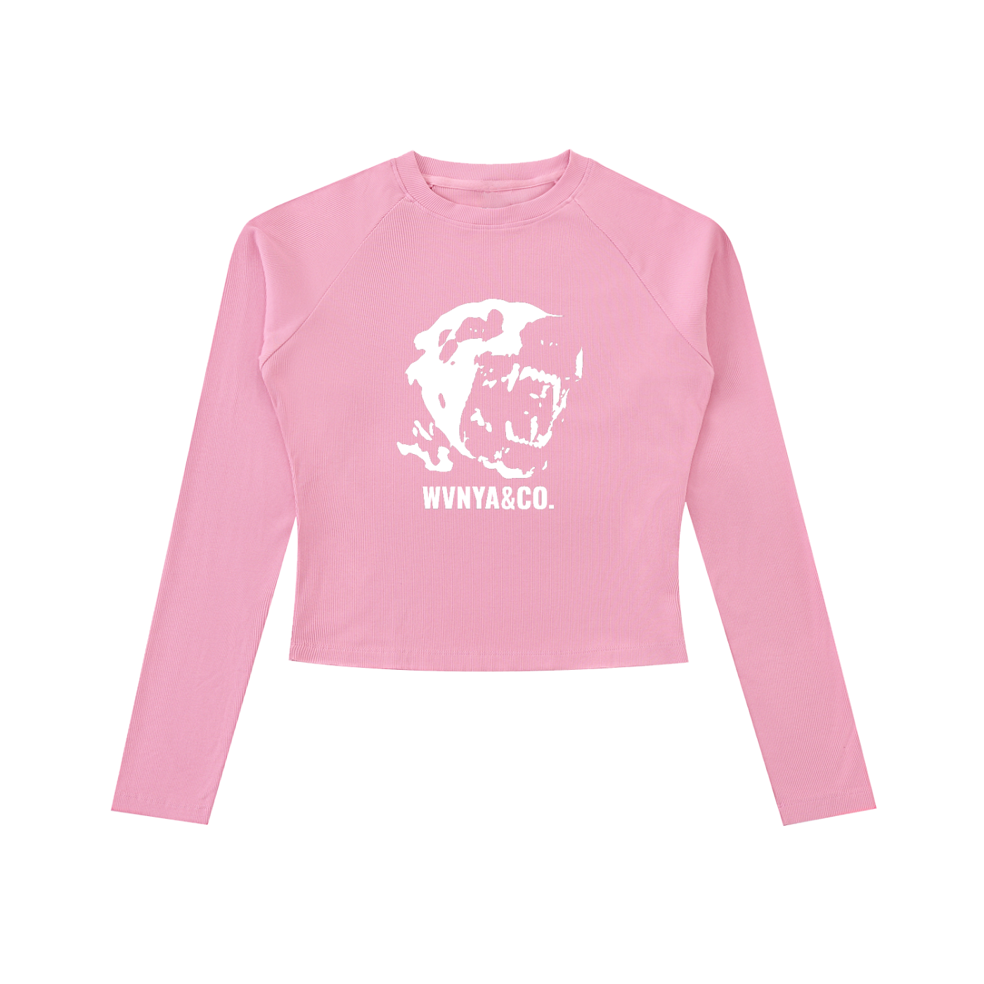 DYED WASHED RAGLAN LONG SLEEVE SLIMT-SHIRT