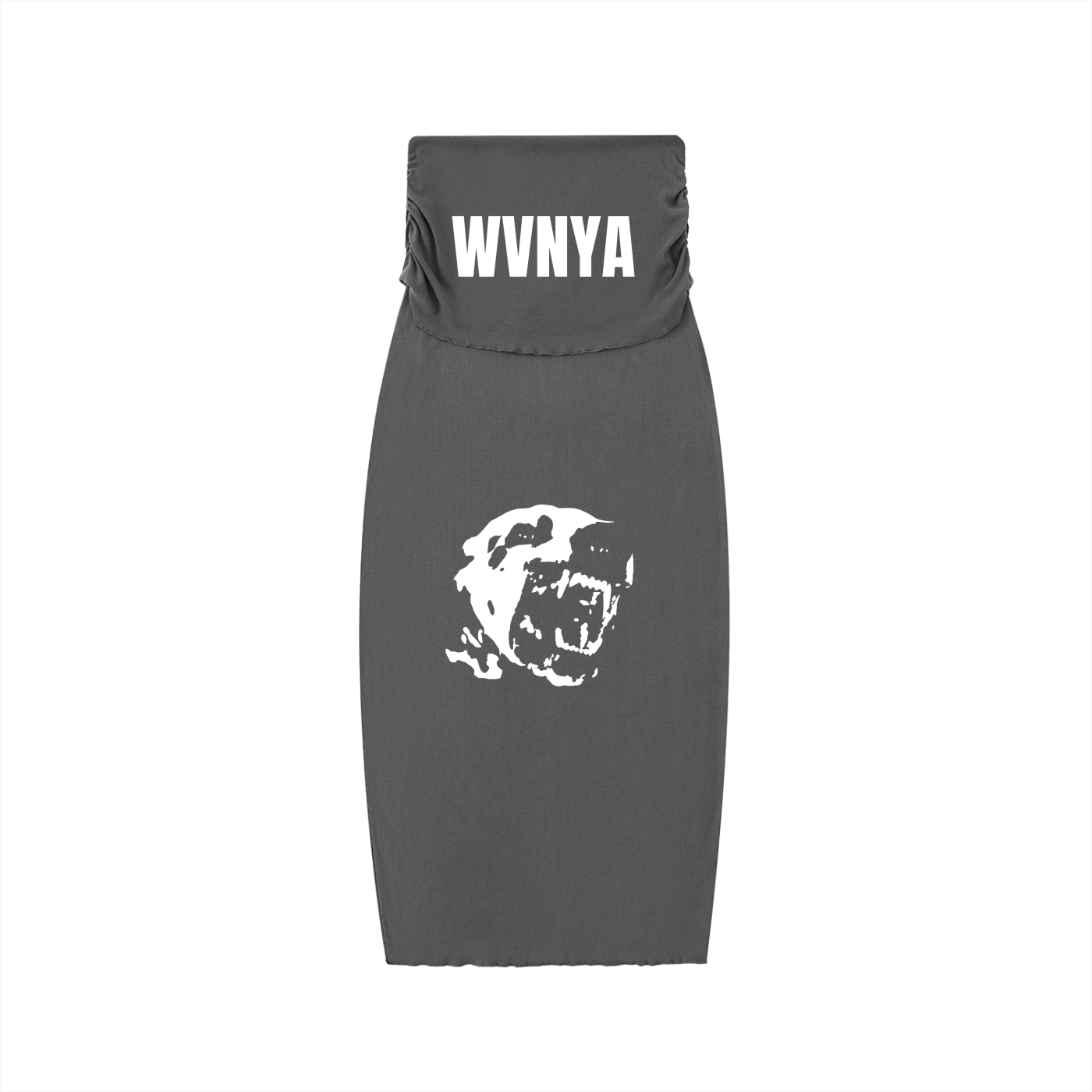 DYED WASHED STRAIGHT HIP-HUGGING SLIM MAXI SKIRT