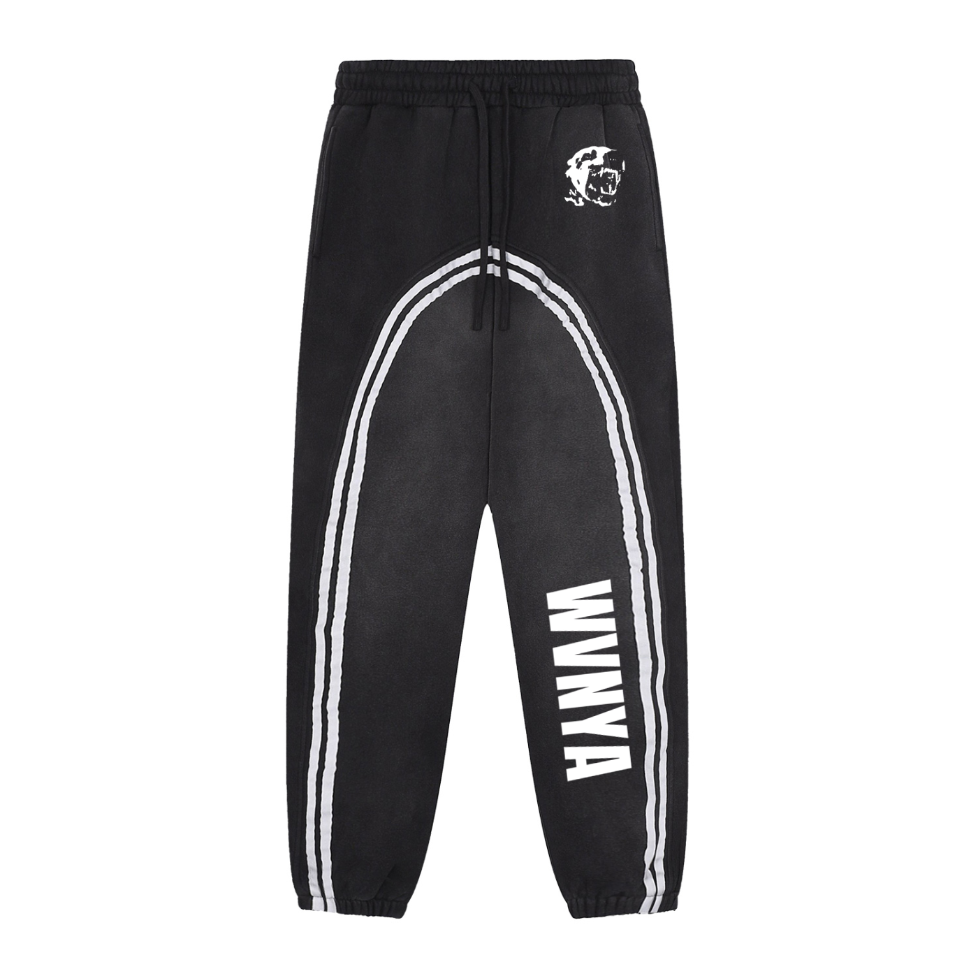 SUN FADE CONTRAST TAPE FLEECE JOGGED SWEATPANTS