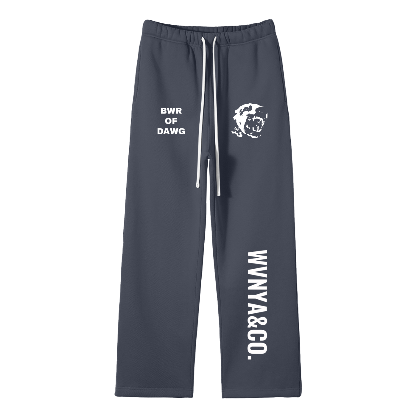 UNISEX SOLID COLOR FLEECE STRAIGHT LEG PANTS