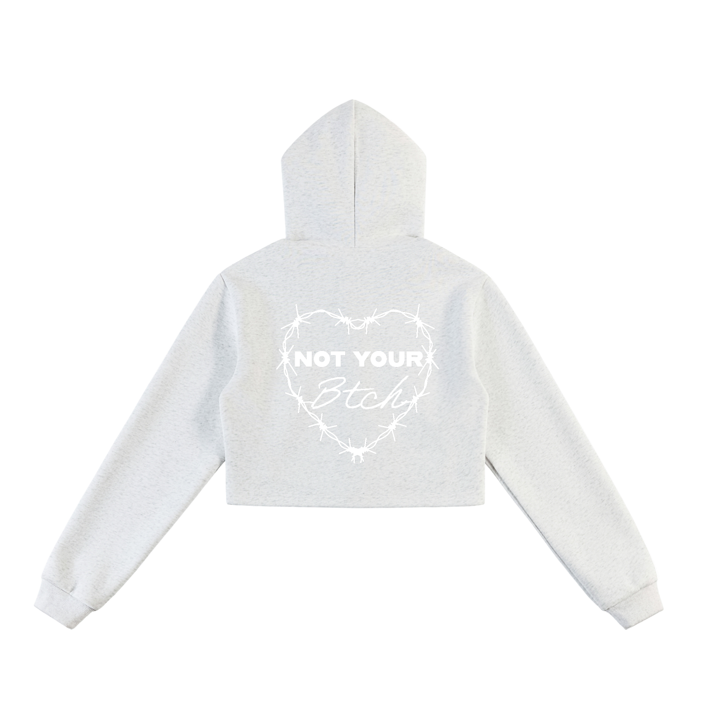 Essential Cropped Zip-Up Hoodie